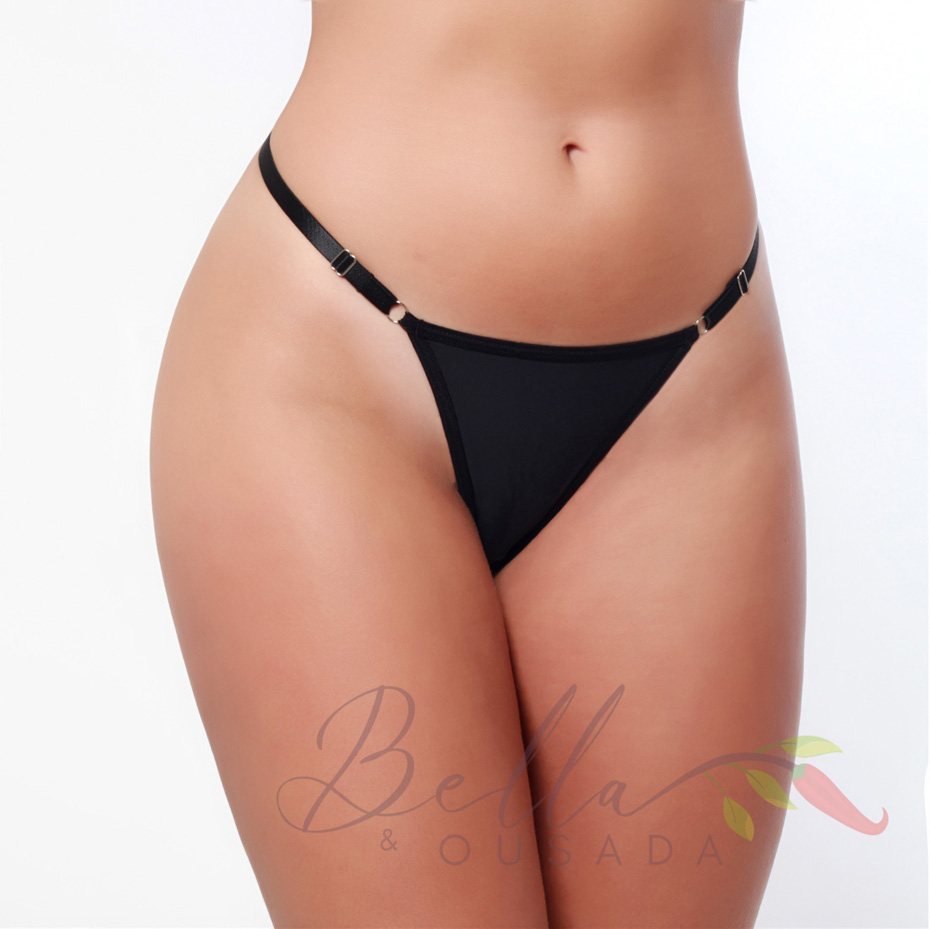 Tanga Fio Microfibra com Regulagem Lateral Ref. 1032 – O Ajuste Perfeito